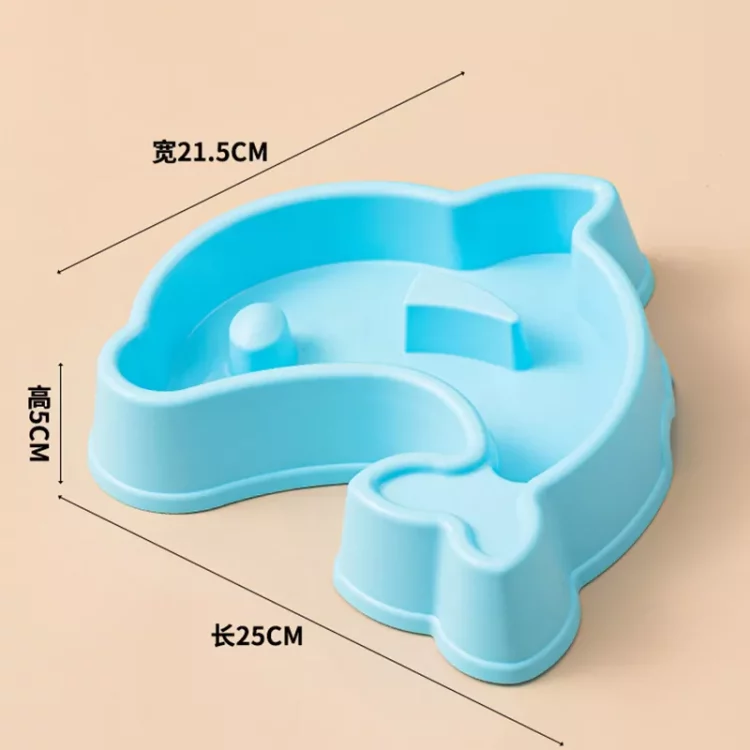 blue plastic pet bowl1