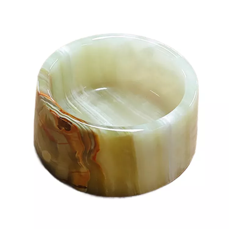 green onyx doggy bowls
