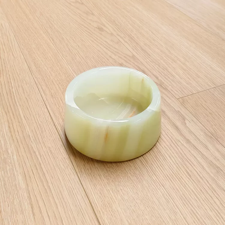green onyx small pet bowl1