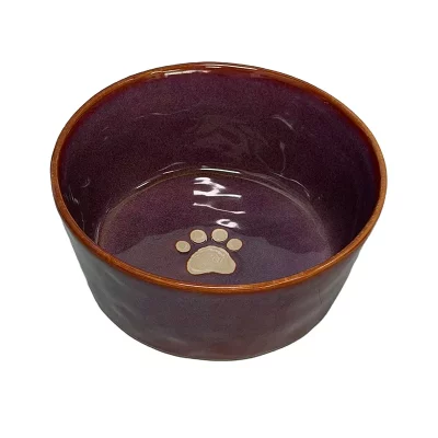 purple ceramic best cat bowls