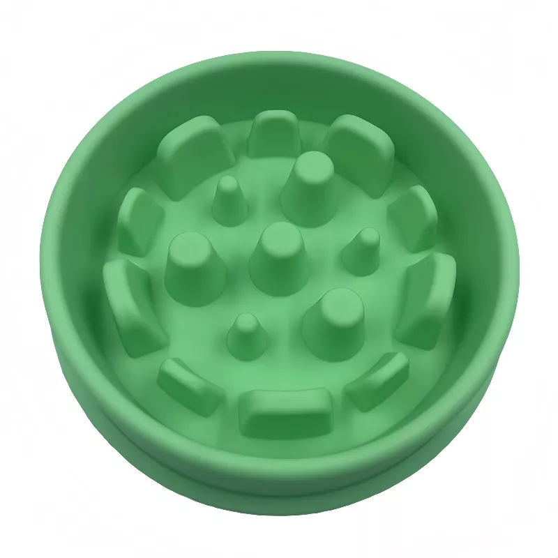 silicone slow eating dog food bowl