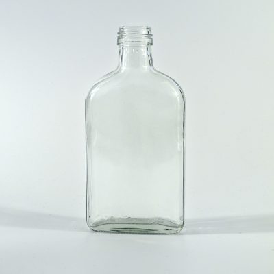 100ml  flat Transparent liquor bottle