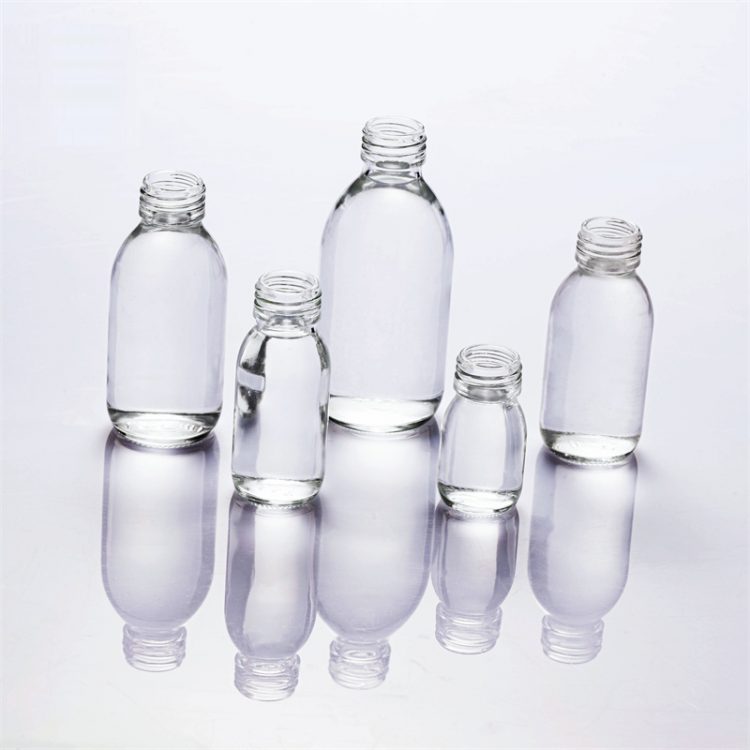 125ml clear syrup bottle