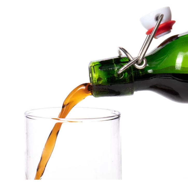 swing top green beer glass bottle 11