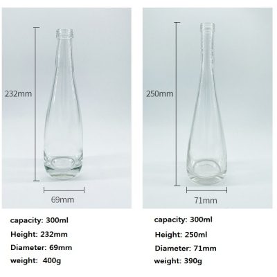 300ml glass juice bottle