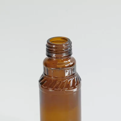 amber medicine glass bottle