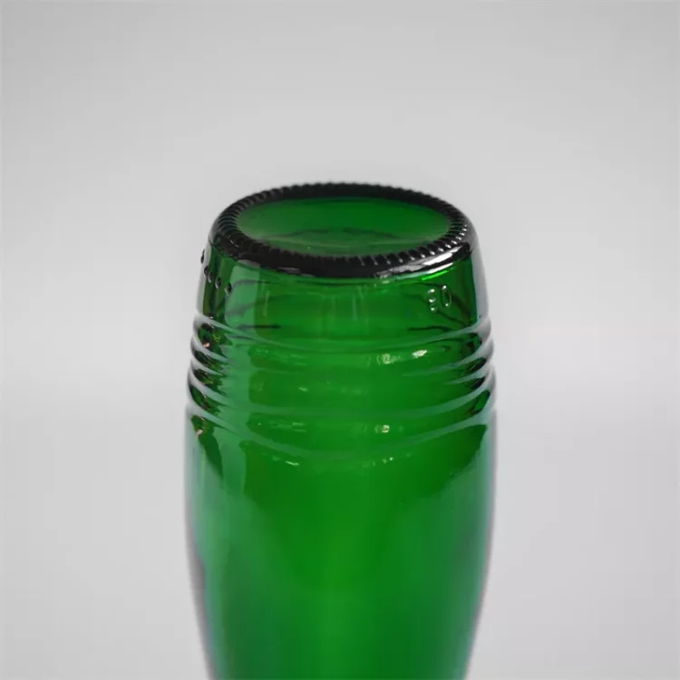 green glass bottle