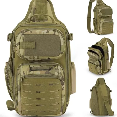 Vuudh Tactical Sling Tackle Bag-Lightweight Fishing Backpack Storge Fishing Gear and Equipment,Gift for Men